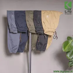 شلوار سایز بزرگ مردانه ۴ جیب جنس کتان کمر و دمپا کش