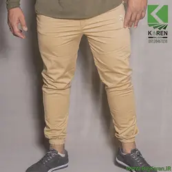 شلوار سایز بزرگ مردانه ۴ جیب جنس کتان کمر و دمپا کش