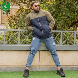کاپشن سایز بزرگ مردانه دورس داخل پشم شیشه - کد 110