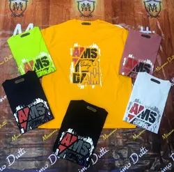 تیشرت سایز بزرگ مردانه یقه گرد طرح دار - کد ۱۳۵