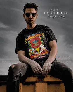 تیشرت سایز بزرگ مردانه Polo مشکی تک - کد 139