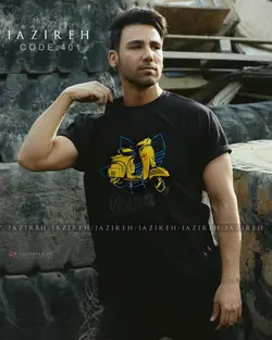 تیشرت سایز بزرگ مردانه Polo مشکی تک - کد 139