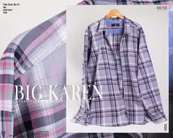 پیراهن سایز بزرگ مردانه جنس پنبه نخ چهارخونه قرمز - کد ۱۱۱