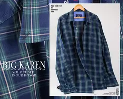 پیراهن سایز بزرگ مردانه جنس پنبه نخ چهارخونه سبز تیره - کد ۱۱۷