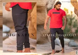 شلوار سایز بزرگ مردانه کتان فول کش مشکی Balenciaga - کد 116