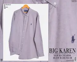 پیراهن سایز بزرگ Polo پارچه آکسفورد ترک - کد ۱۵۶