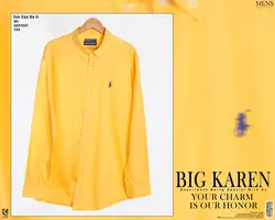 پیراهن سایز بزرگ Polo پارچه آکسفورد ترک - کد ۱۵۶