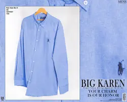 پیراهن سایز بزرگ Polo پارچه آکسفورد ترک - کد ۱۵۶