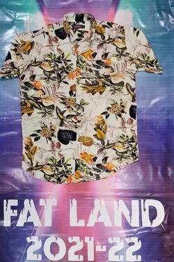 پیراهن هاوایی سایز بزرگ پارچه نخی - کد 188