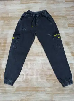 شلوار اسلش جین سایز بزرگ - کد 166