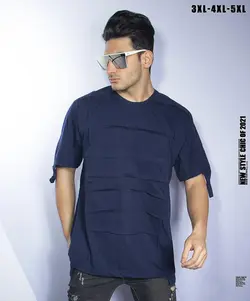 تیشرت سایز بزرگ مردانه کثیف دوزی - کد ۲۸۳