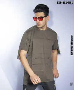 تیشرت سایز بزرگ مردانه کثیف دوزی - کد ۲۸۳