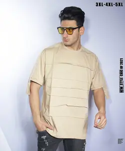 تیشرت سایز بزرگ مردانه کثیف دوزی - کد ۲۸۳