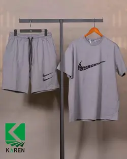 ست تیشرت و شلوارک سایز بزرگ نایک