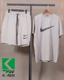 ست تیشرت و شلوارک سایز بزرگ نایک