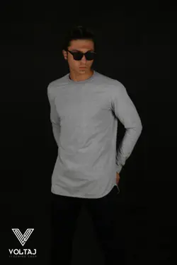 بلوز سایز بزرگ مردانه آستین بلند برند zara جنس پارچه پنبه