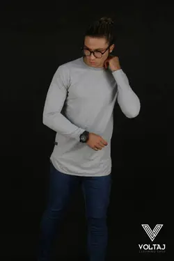 بلوز سایز بزرگ مردانه آستین بلند برند zara جنس پارچه پنبه