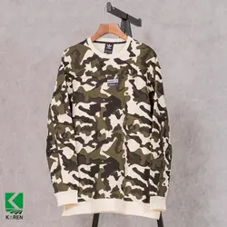 بلوز سایز بزرگ یقه گرد چریکی - ۱۱۳