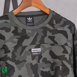 بلوز سایز بزرگ یقه گرد چریکی - ۱۱۳