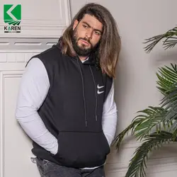 ٰژیله هودی سایز بزرگ مردانه بدون آستین - کد ۱۰۹