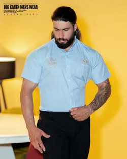پیراهن سایز بزرگ مردانه برند لامارتینا - کد ۲۱۰