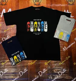 تیشرت سایز بزرگ مردانه طرح دار - کد 219