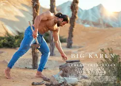 شلوار لی سایز بزرگ کمر کش و دمپا کش - کد ۱۲۳