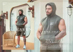 هودی سایز بزرگ آستین حلقه ای Nike - کد 110