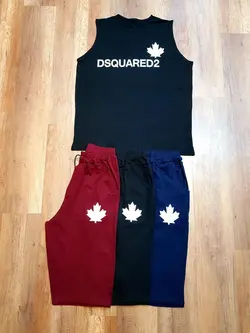 ست تاپ و شلوارک سایز بزرگ مردانه DSQUARED2 - کد ۱۰۹
