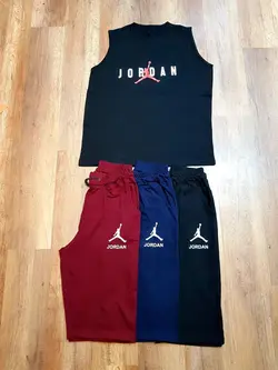 ست تاپ و شلوارک سایز بزرگ مردانه Jordan - کد ۱۰۸