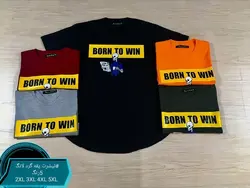 تیشرت سایز بزرگ مردانه یقه گرد لانگ - کد ۱۰۲