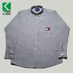 پیراهن سایز بزرگ مردانه Tommy تیک جیب - کد ۱۱۰