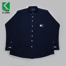 پیراهن سایز بزرگ مردانه Tommy تیک جیب - کد ۱۱۰