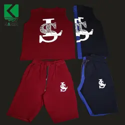 تاپ و شلوارک سایز بزرگ مردانه مارک LS - کد ۱۰۴