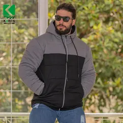 کاپشن سایز بزرگ مردانه دورس داخل پشم شیشه - کد 110