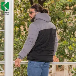 کاپشن سایز بزرگ مردانه دورس داخل پشم شیشه - کد 110