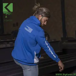 هودی دورس سایز بزرگ جلو طرح دار شمعی آستین جیب دار