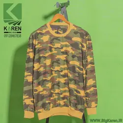بلوز سایز بزرگ مدل چریکی مچ و کمر کش