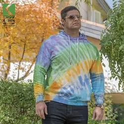 هودی سایز بزرگ آبرنگی ۵ رنگ جنس پنبه
