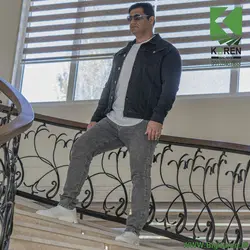 کاپشن سایز بزرگ مردانه جین دو جیب