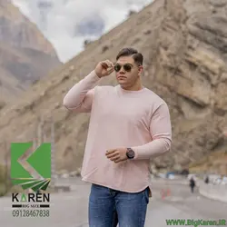 دورس سایز بزرگ مردانه ساده آستین بلند جنس پنبه سه نخ