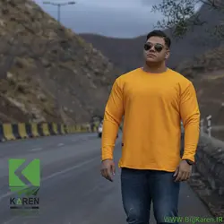 دورس سایز بزرگ مردانه ساده آستین بلند جنس پنبه سه نخ