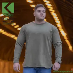 دورس سایز بزرگ مردانه ساده آستین بلند جنس پنبه سه نخ