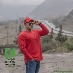 دورس سایز بزرگ مردانه ساده آستین بلند جنس پنبه سه نخ
