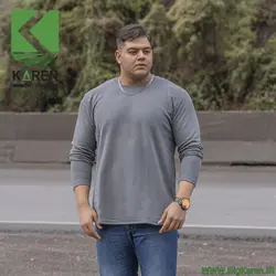 دورس سایز بزرگ مردانه ساده آستین بلند جنس پنبه سه نخ