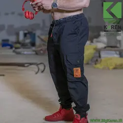 شلوار سایز بزرگ مردانه شیش جیب جنس کتان کمر و دمپا کش