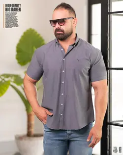 پیراهن ساده سایز بزرگ کوتاه ترک - کد 229