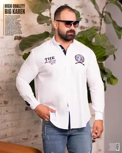 پیراهن سایز بزرگ کتان کش - کد 228