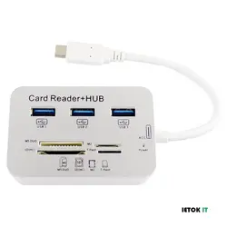هاب USB 3.0/3.1+ کارت ریدر