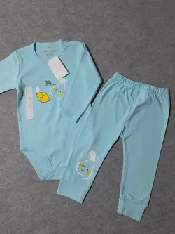 قیمت و خرید بادی و شلوار چیاکو طرح لیموناد - سیسمونی آقابزرگ